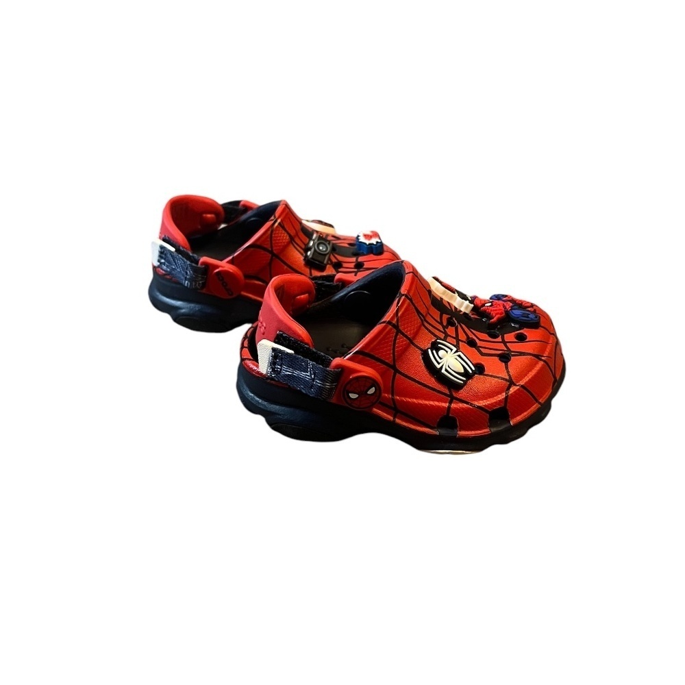 NWOT Crocs Marvel Team‎ Spider Man All Terrain Kids Clogs Sandals Red, Size 4C - Picture 4 of 8